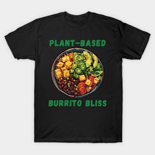 Plant-Based Burrito Bliss grunge vegan burrito bowl T-Shirt